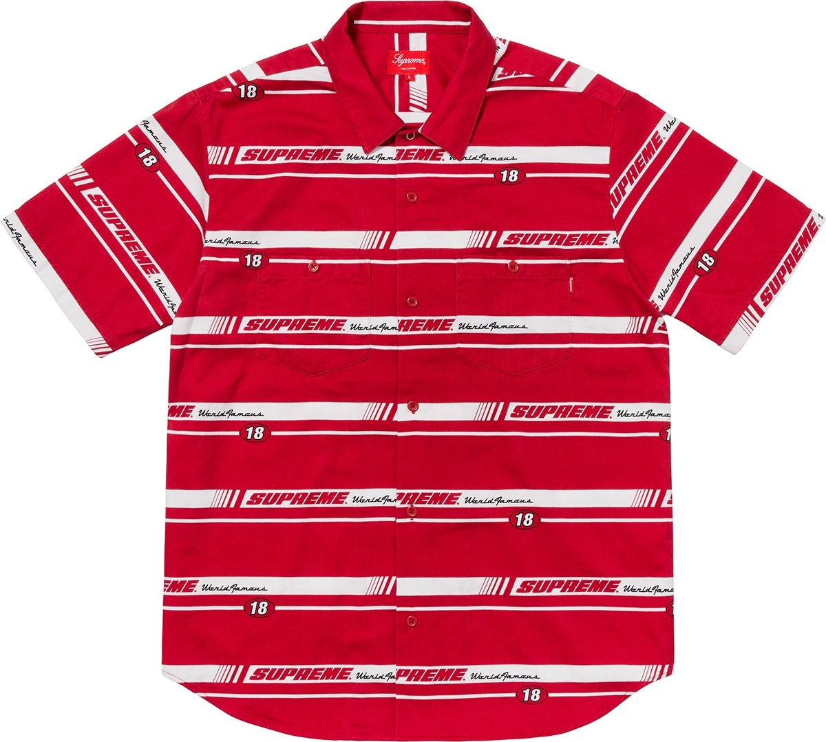 Striped Racing Work Shirt view 2